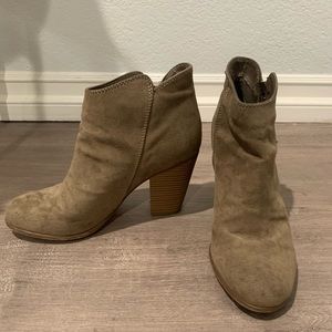 Suede booties
